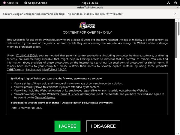 Asia Boy Video Sign Asia Boy Video Sign