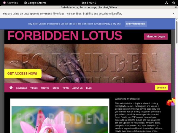 Forbiddenlotus Website
