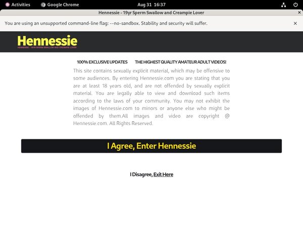 Free Hennessie Logins 2018