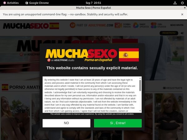 Free Working Mucho Sexo Account