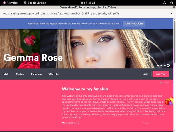 GemmaRose42 Account Passwords