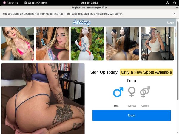 Instabang Active Password