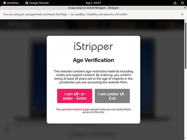 Istripper Pass Word