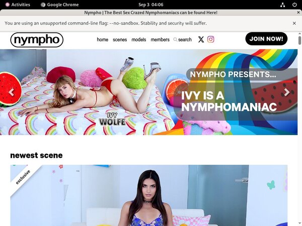 Nympho Password Info