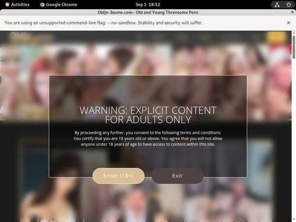 Oldje-3some.com Trial Price