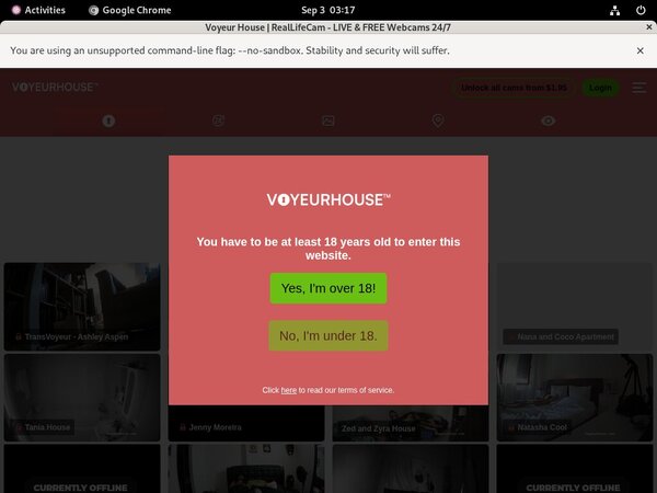 Voyeurhouse.com Login Info