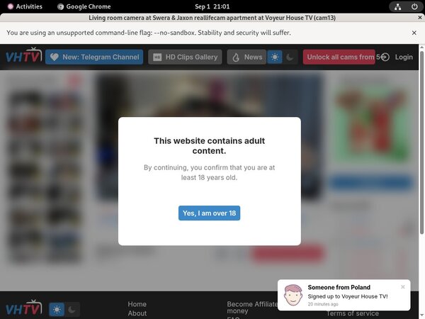 Voyeur-house.tv Paypal Epoch