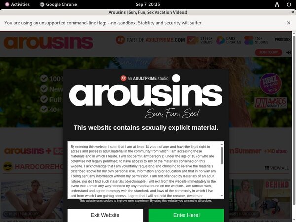 Arousins New Porn