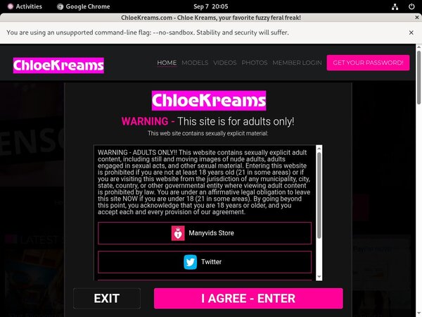 Chloekreams.com Mit Sofort