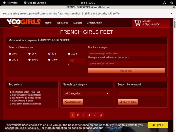 FRENCH GIRLS FEET Free Username