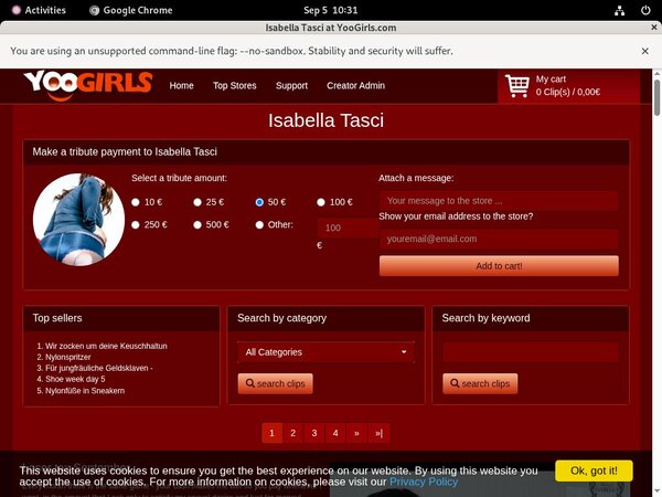 Free Acc For Isabella Tasci