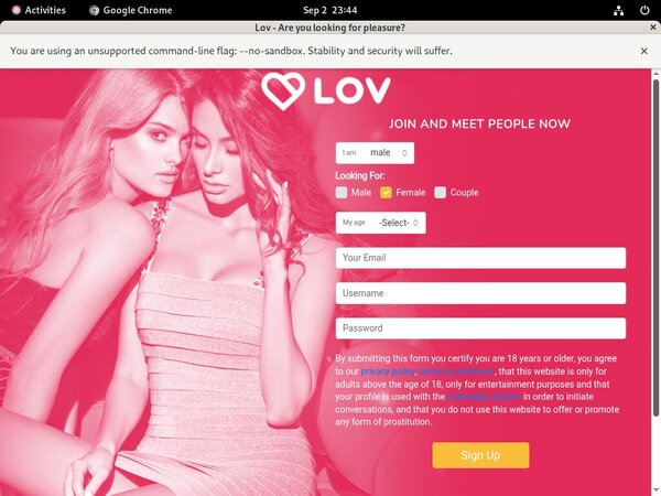 Free Account To Lov.net