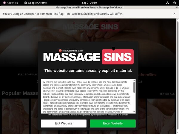 Free Massage Sins Discount Offer