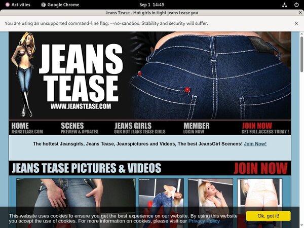 Jeans Tease Pass Free