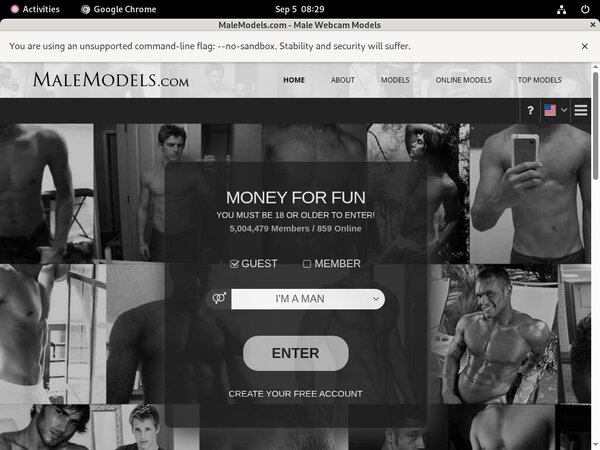 Male Models Membership Deal