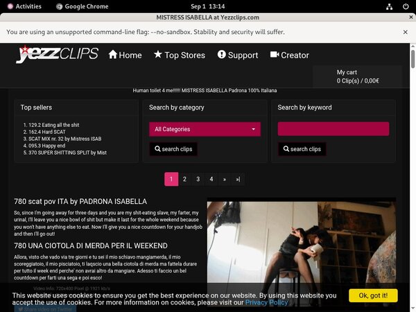 Mistress Isabella Discount Join Page