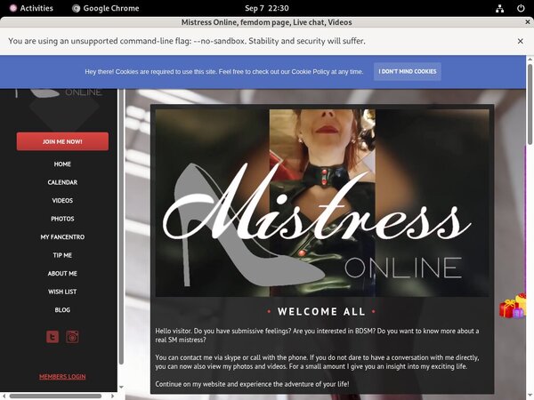 MistressOnline Paypal Offer