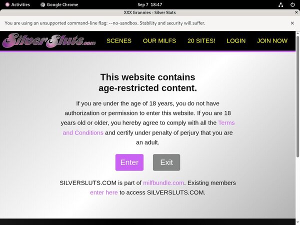 Silversluts.com Bondage