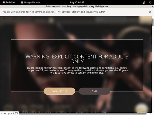 Subspaceland.com Passcode