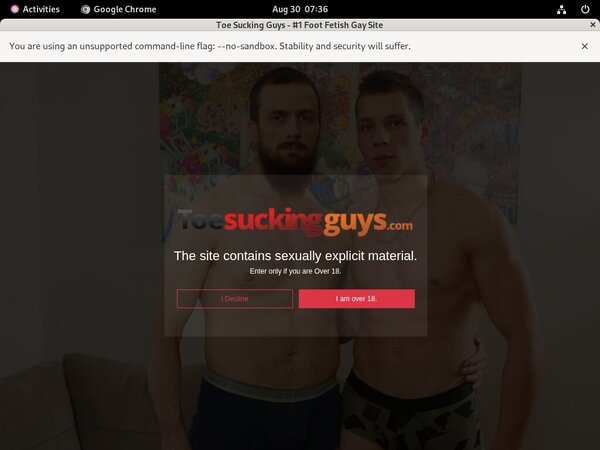 Toe Sucking Guys Adult Passwords