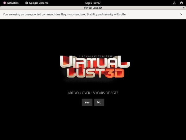 Virtuallust 3D User Name
