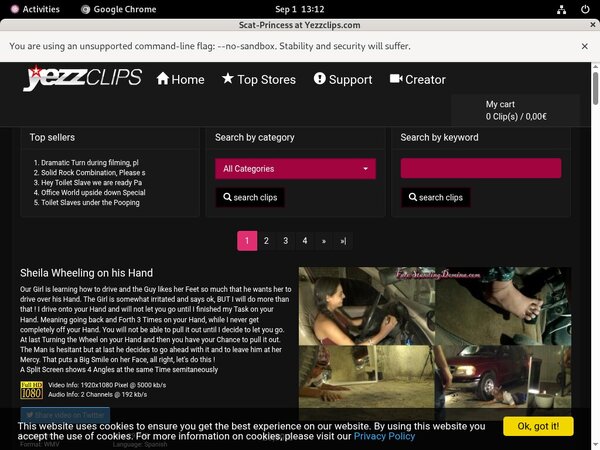 Yezzclips.com Password Username